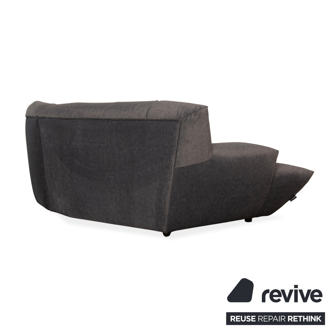 Bretz Cloud 7 Stoff Ecksofa Grau Metallic Neubezug Sofa Couch