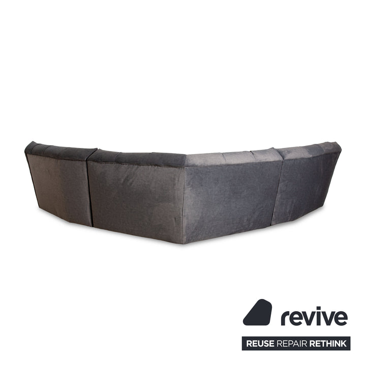 Bretz Cloud 7 Stoff Ecksofa Grau Metallic Neubezug Sofa Couch