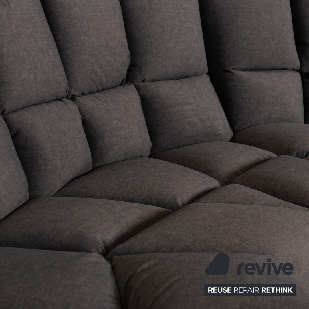 Bretz Cloud 7 Stoff Ecksofa Grau Metallic Neubezug Sofa Couch