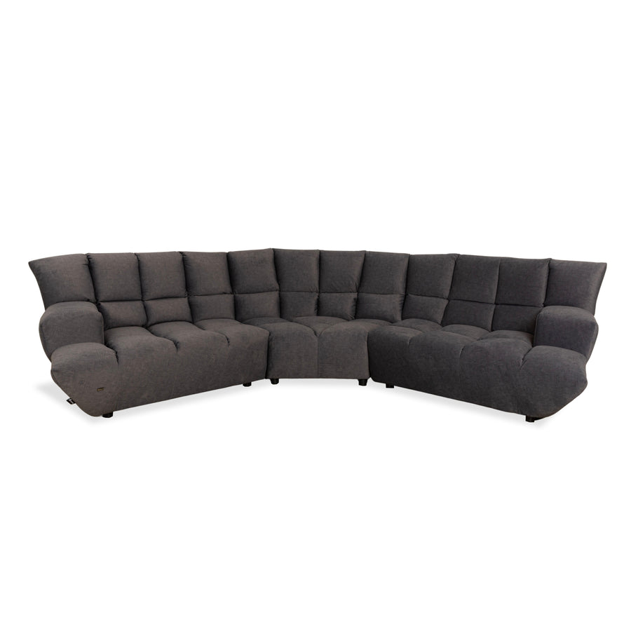 Bretz Cloud 7 Stoff Ecksofa Grau Metallic Neubezug Sofa Couch