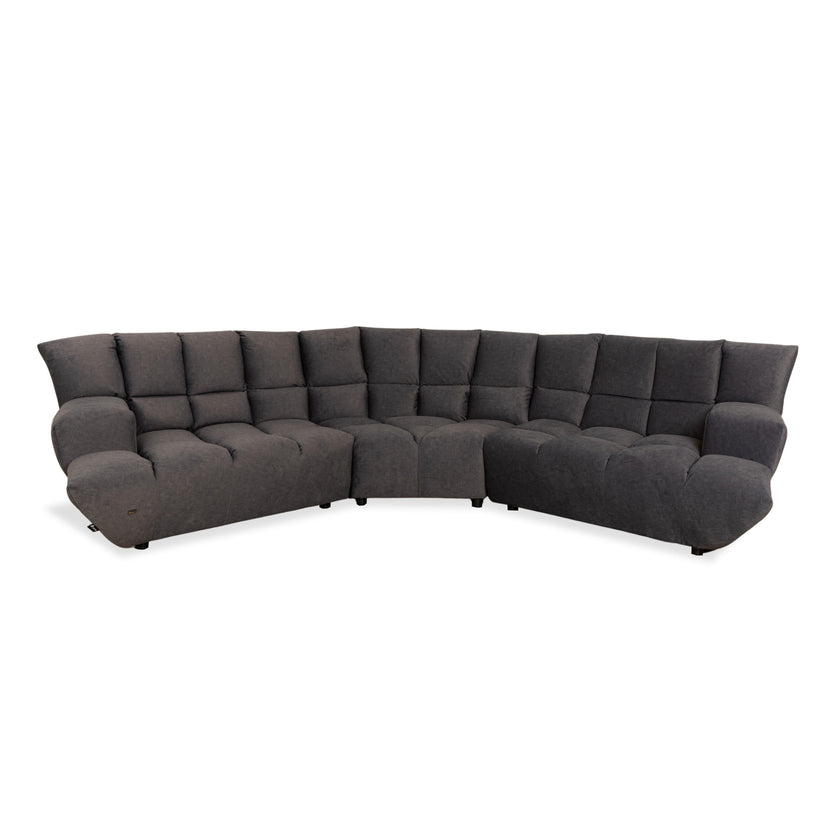 Bretz Cloud 7 Stoff Ecksofa Grau Metallic Neubezug Sofa Couch