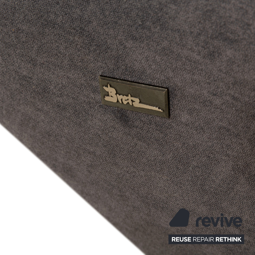 Bretz Cloud 7 Stoff Ecksofa Grau Metallic Neubezug Sofa Couch