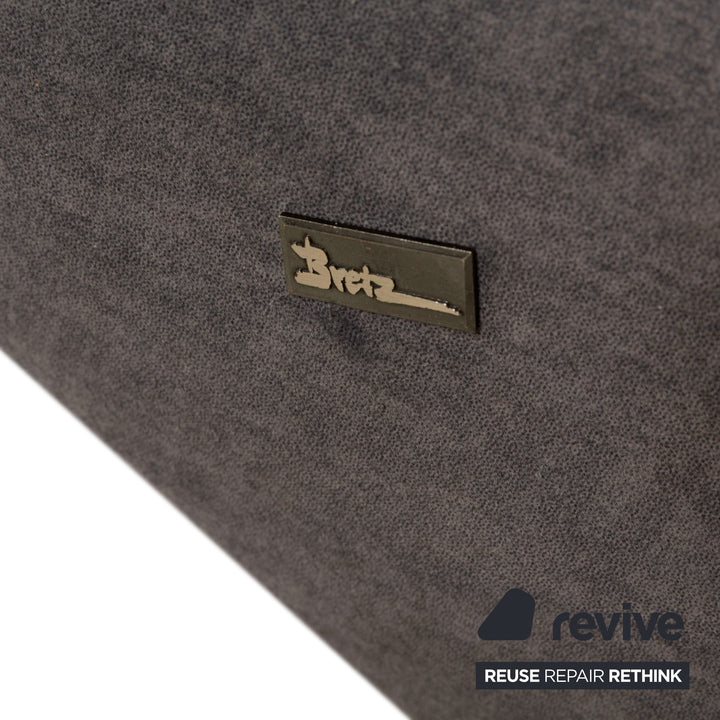Bretz Cloud 7 Stoff Ecksofa Grau Metallic Neubezug Sofa Couch