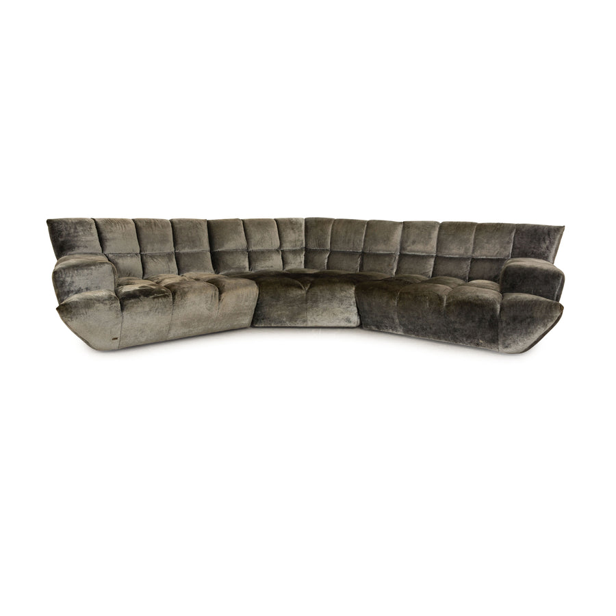 Bretz Cloud 7 Fabric Corner Sofa Gray Sofa Couch