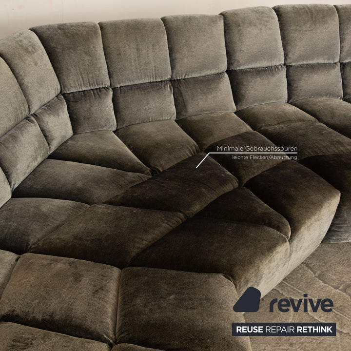 Bretz Cloud 7 Fabric Corner Sofa Gray Sofa Couch