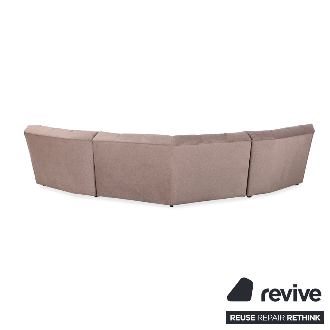 Réfection du canapé d'angle Bretz Cloud 7 en tissu gris beige