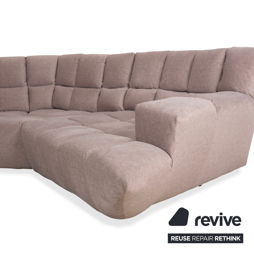 Bretz Cloud 7 Stoff Grau Beige Ecksofa Neubezug