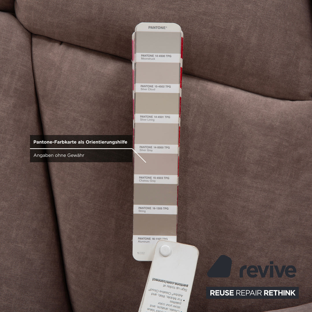 Bretz Cloud 7 Stoff Grau Beige Ecksofa Neubezug