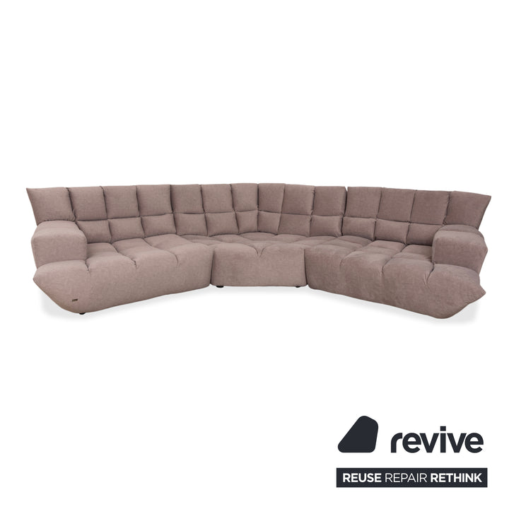 Bretz Cloud 7 Stoff Grau Beige Ecksofa Neubezug