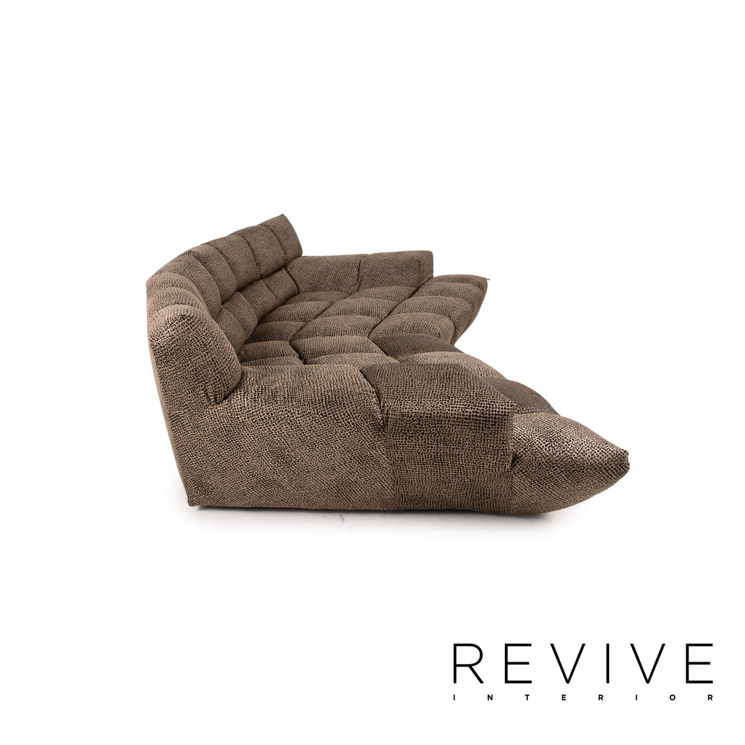 Bretz Cloud 7 fabric sofa brown couch four-seater