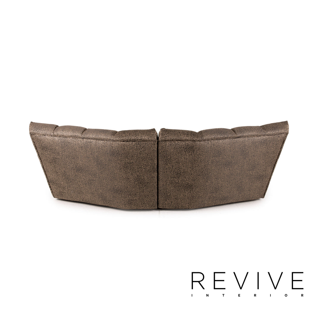 Bretz Cloud 7 fabric sofa brown couch four-seater