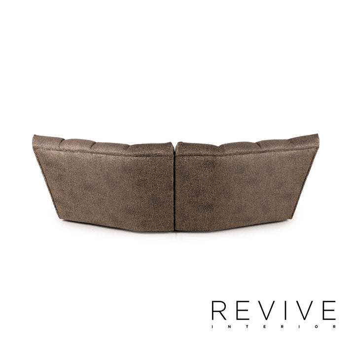 Bretz Cloud 7 fabric sofa brown couch four-seater