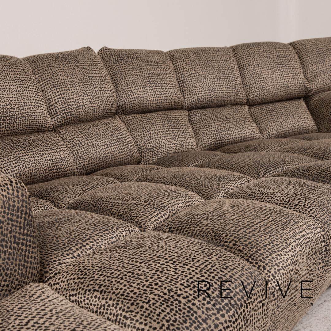 Bretz Cloud 7 fabric sofa brown couch four-seater