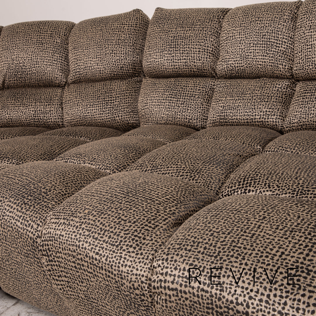 Bretz Cloud 7 fabric sofa brown couch four-seater