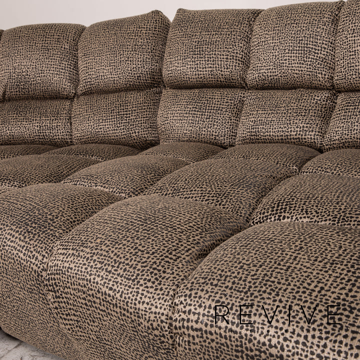 Bretz Cloud 7 fabric sofa brown couch four-seater