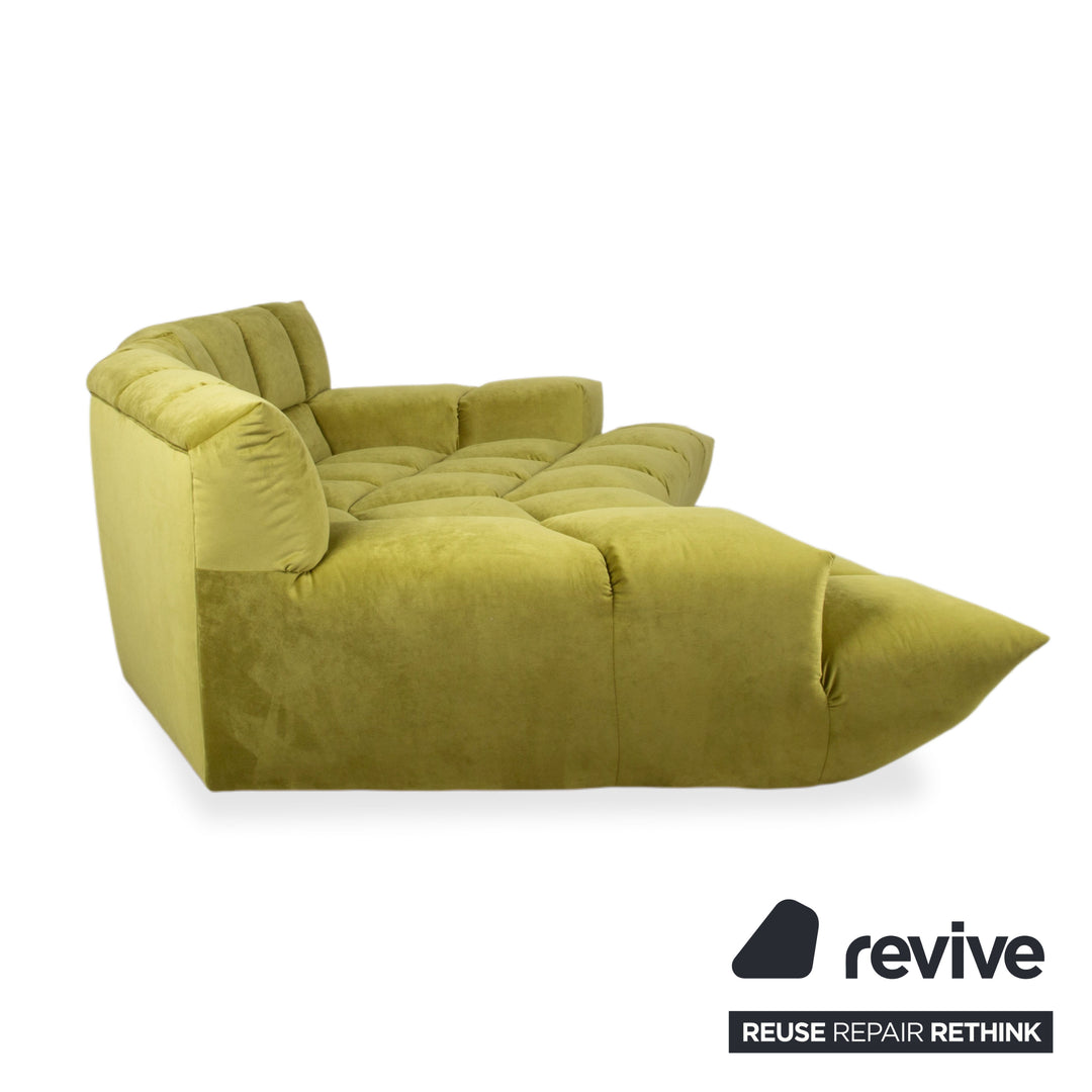 Canapé Bretz Cloud 7 Tissu Quatre places Vert Jaune Citron Nouvelle housse MELIA FR 831