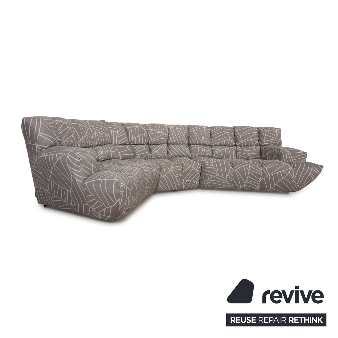 Bretz Cloud 7 Stoff Sofa Grau Couch Ecksofa Neubezug