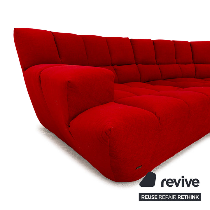 Bretz Cloud 7 Fabric Sofa Red Couch Corner Sofa New Cover