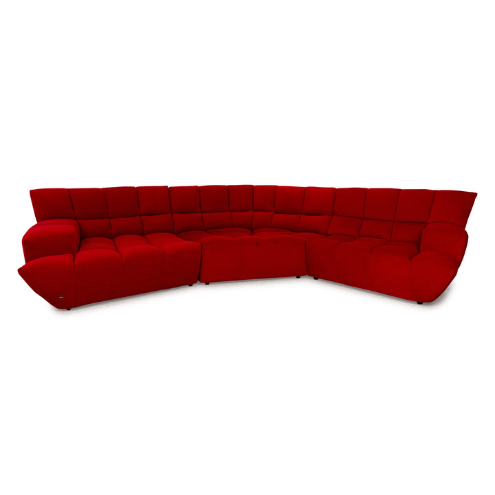 Bretz Cloud 7 Fabric Sofa Red Couch Corner Sofa New Cover