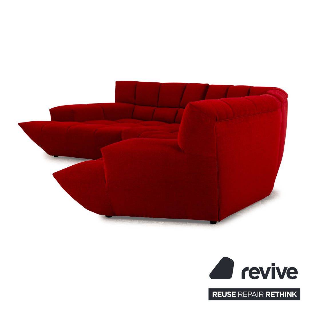 Bretz Cloud 7 Fabric Sofa Red Couch Corner Sofa New Cover