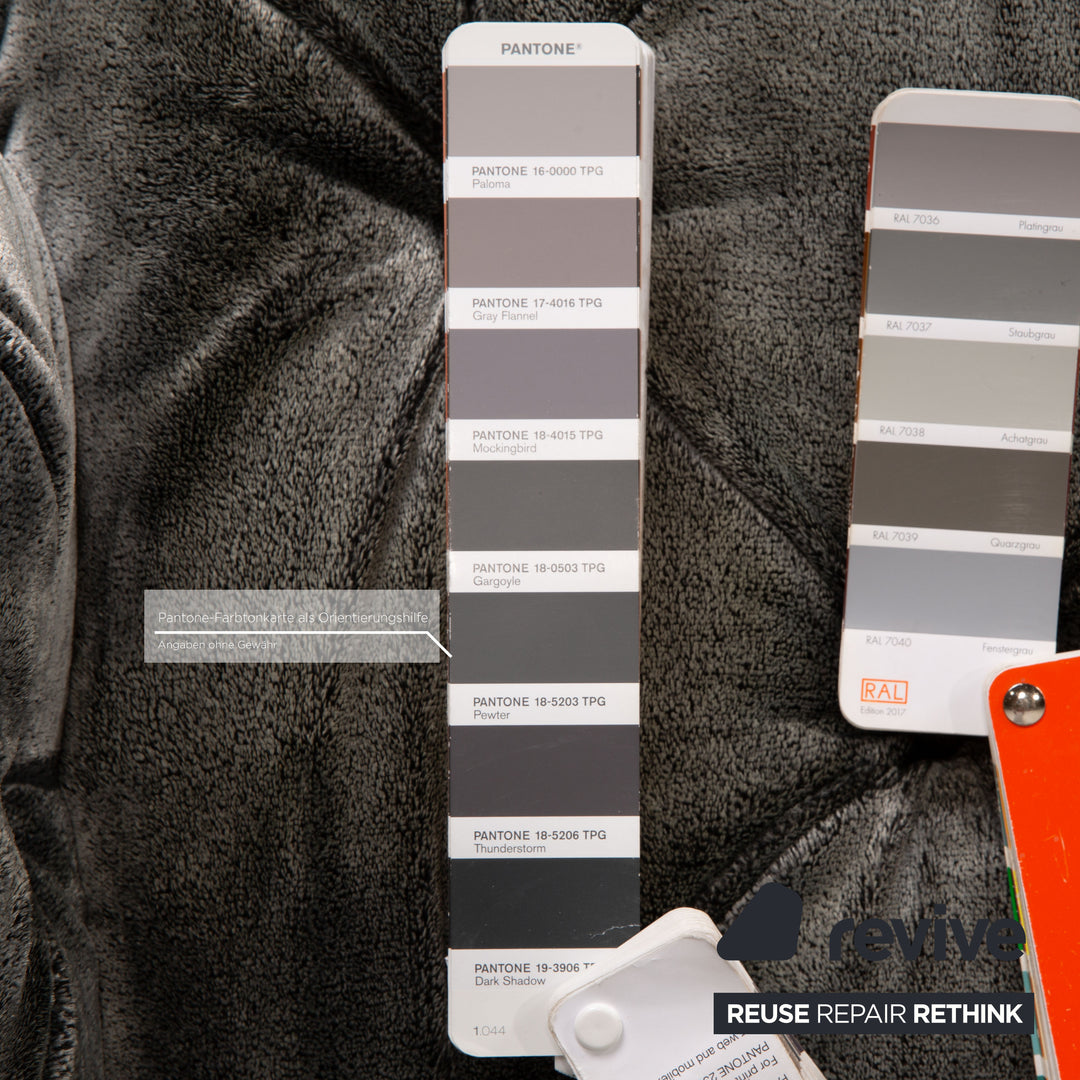 Bretz Cocoa Island Stoff Ecksofa Grau Sofa Couch Relaxsofa