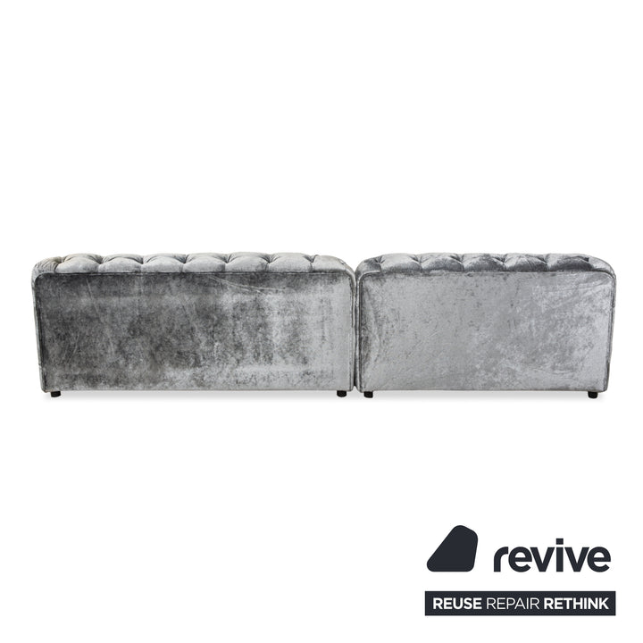 Bretz Cocoa Island Stoff Ecksofa Grau Sofa Couch Relaxsofa