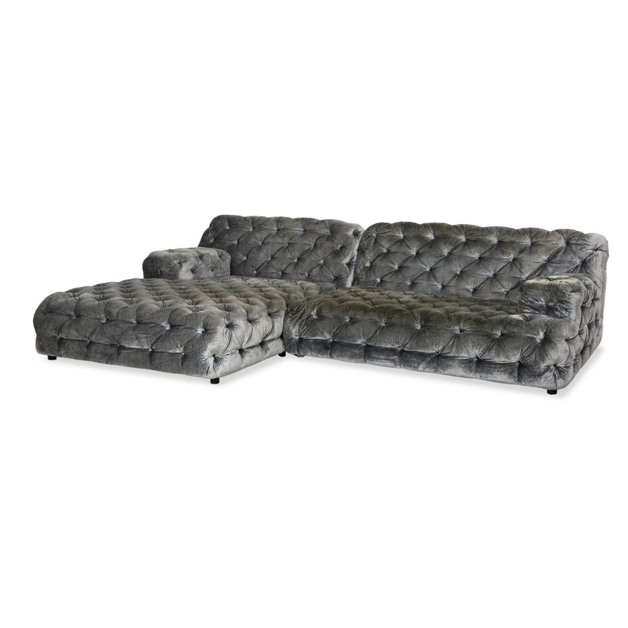 Bretz Cocoa Island Stoff Ecksofa Grau Sofa Couch Relaxsofa