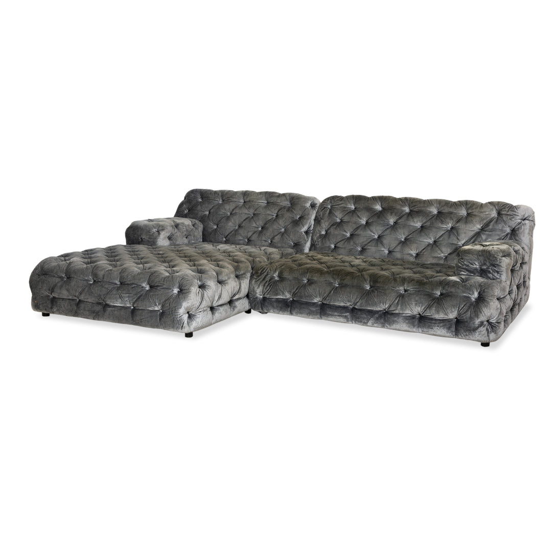 Bretz Cocoa Island Fabric Corner Sofa Gray Sofa Couch Relax Sofa