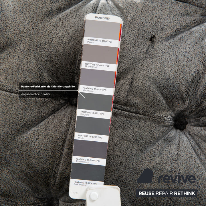 Bretz Cocoa Island Stoff Ecksofa Grau Sofa Couch Relaxsofa