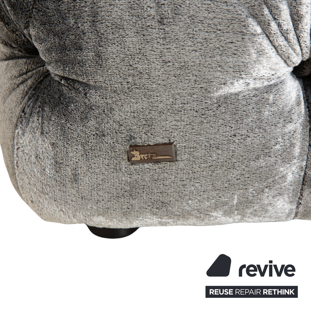 Bretz Cocoa Island Stoff Ecksofa Grau Sofa Couch Relaxsofa