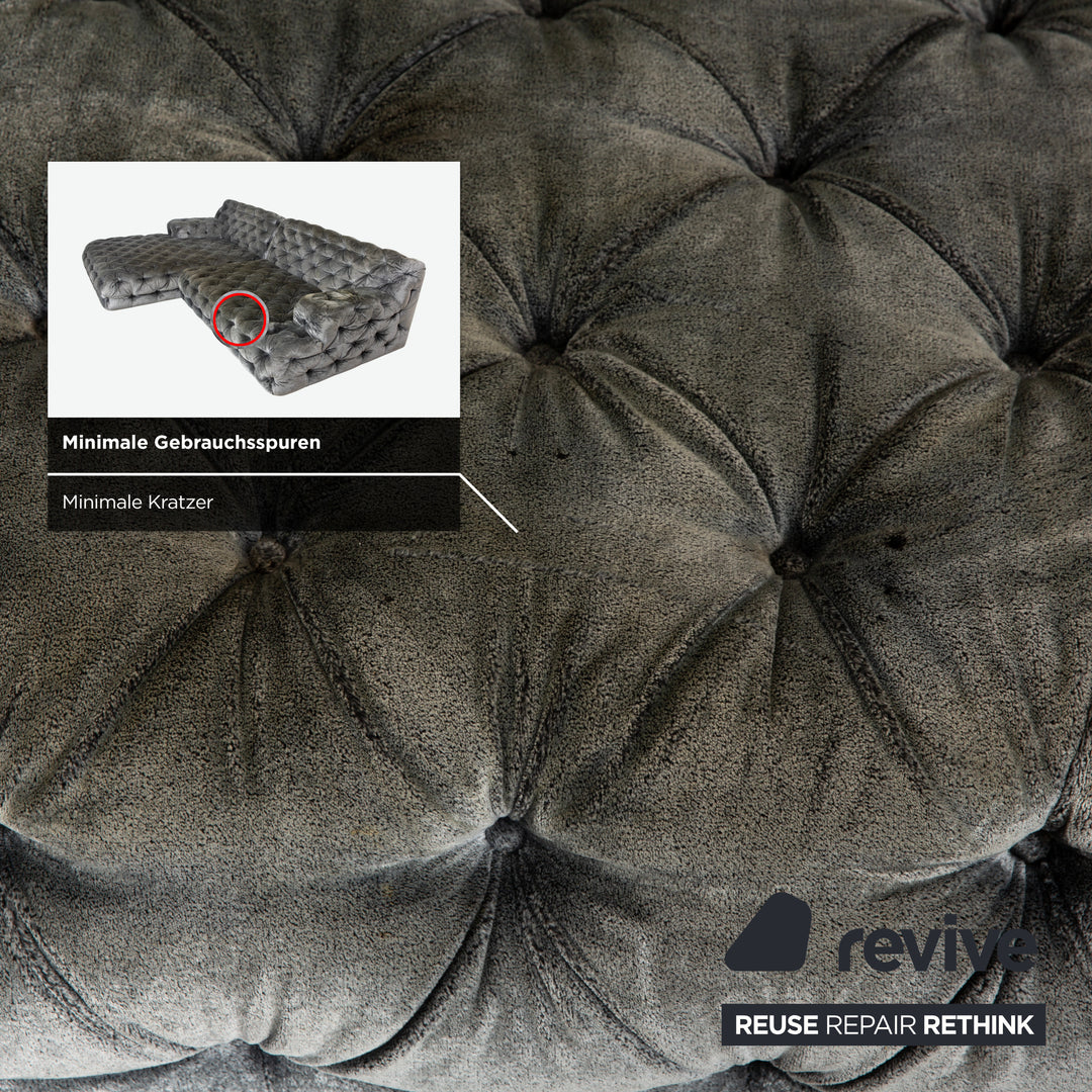 Bretz Cocoa Island fabric corner sofa grey sofa couch recliner sofa