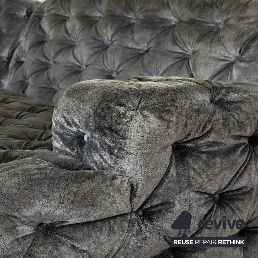 Bretz Cocoa Island Stoff Ecksofa Grau Sofa Couch Relaxsofa