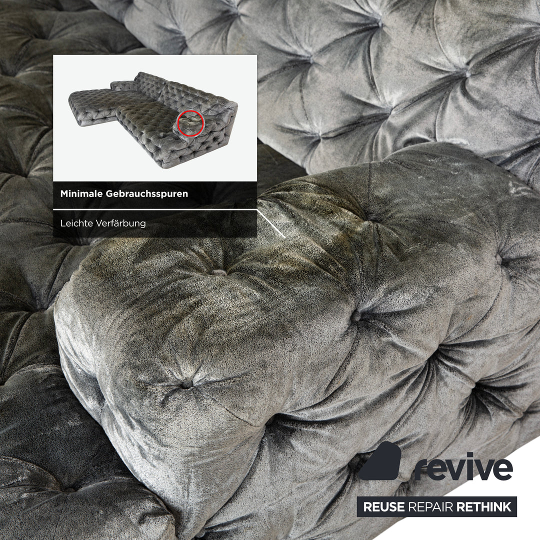 Bretz Cocoa Island Stoff Ecksofa Grau Sofa Couch Relaxsofa