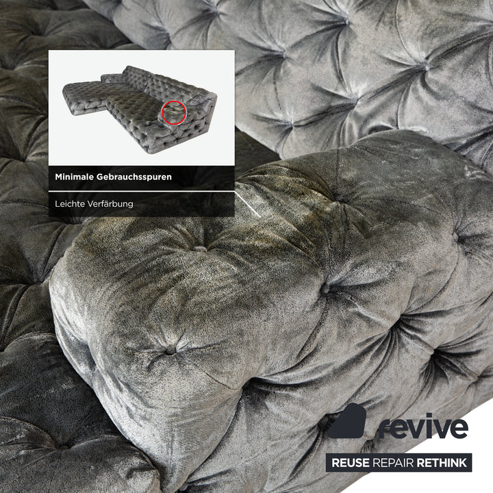 Bretz Cocoa Island Stoff Ecksofa Grau Sofa Couch Relaxsofa