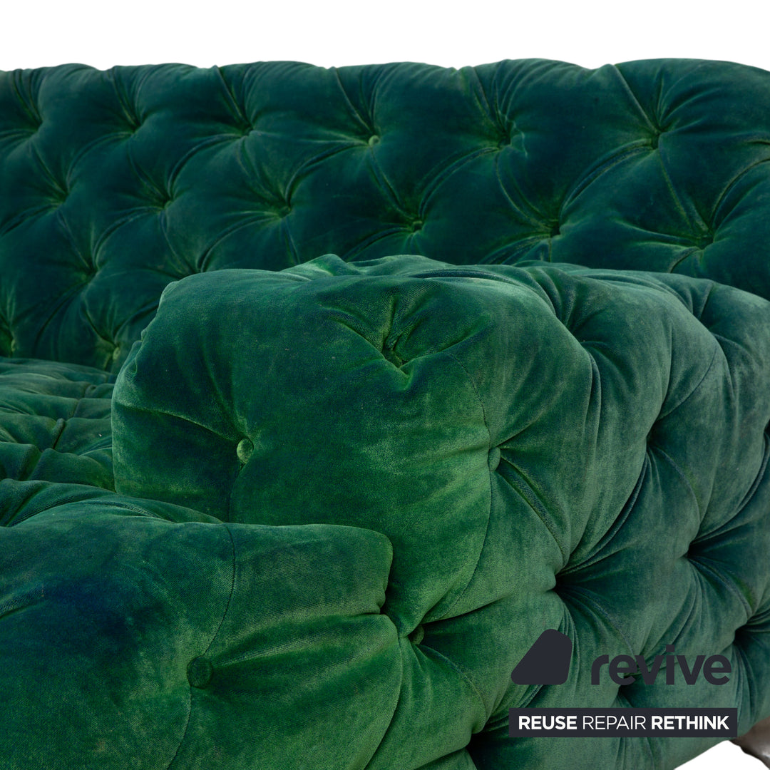 Bretz Cocoa Island Stoff Ecksofa Grün Blau Sofa Couch