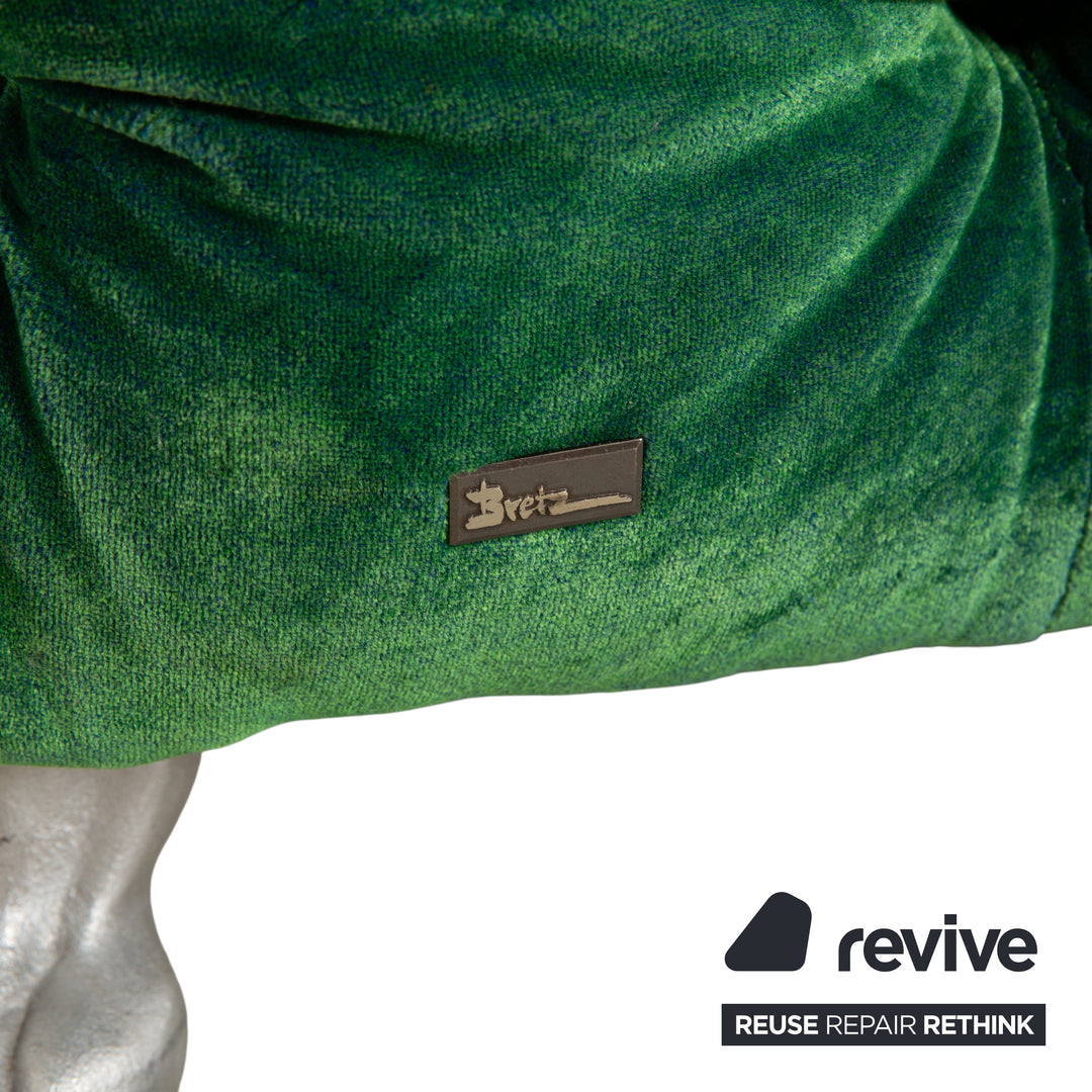 Bretz Cocoa Island Stoff Ecksofa Grün Blau Sofa Couch