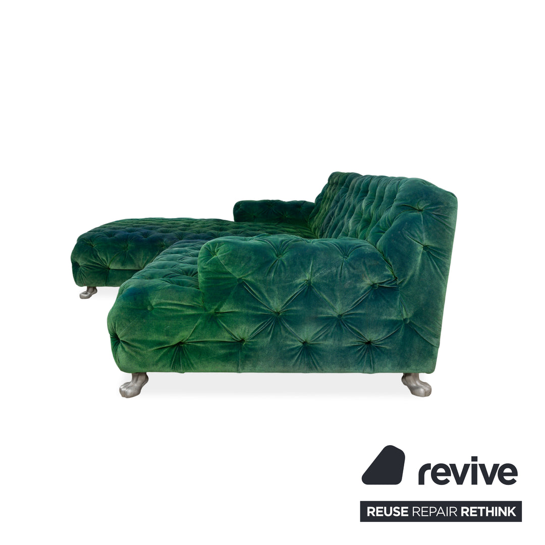 Bretz Cocoa Island Stoff Ecksofa Grün Blau Sofa Couch