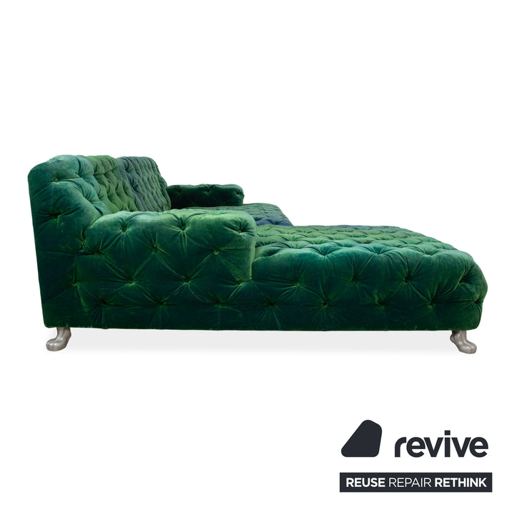 Bretz Cocoa Island Stoff Ecksofa Grün Blau Sofa Couch