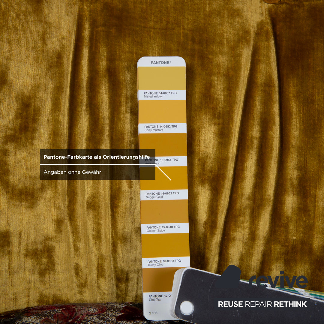 Bretz Cocoa Island Stoff Sessel Gelb Gold Grün