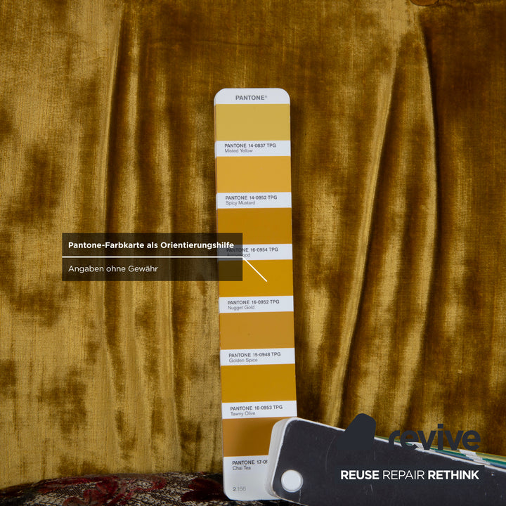 Bretz Cocoa Island Stoff Sessel Gelb Gold Grün