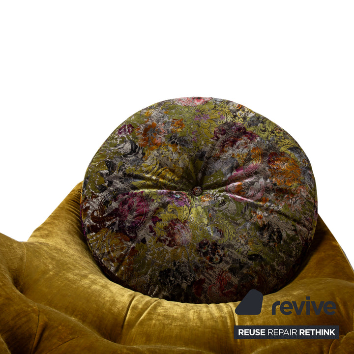 Bretz Cocoa Island Stoff Sessel Gelb Gold Grün