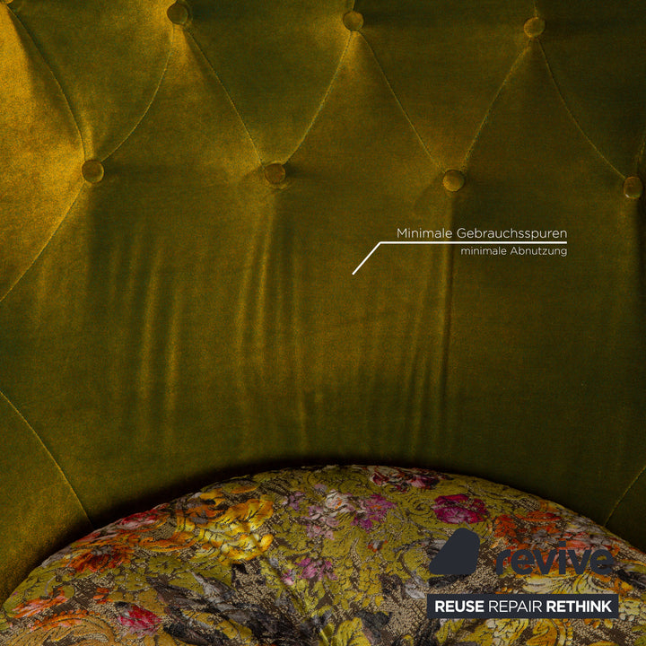 Bretz Cocoa Island Fabric Armchair Green
