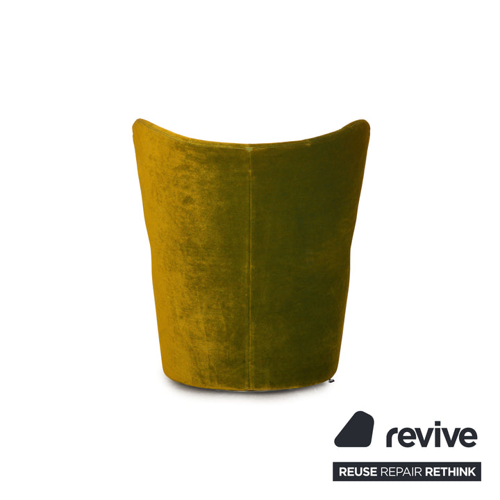 Bretz Cocoa Island Fabric Armchair Green