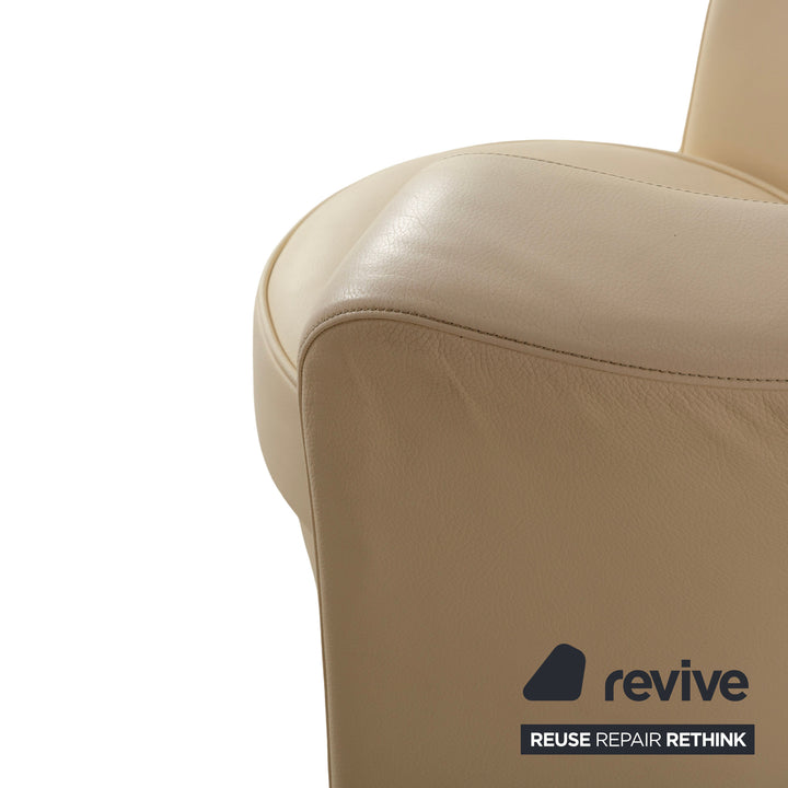 Bretz EVES ISLAND leather armchair cream