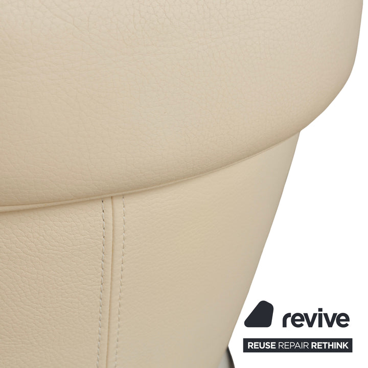 Bretz EVES ISLAND leather armchair cream