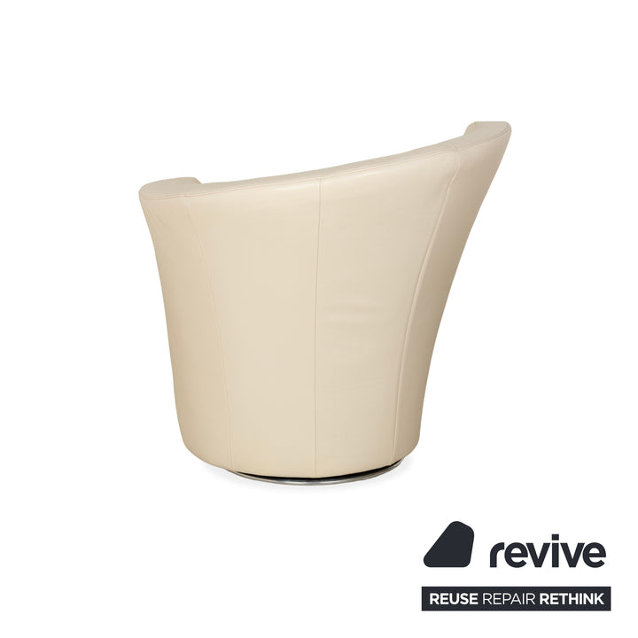 Bretz EVES ISLAND leather armchair cream