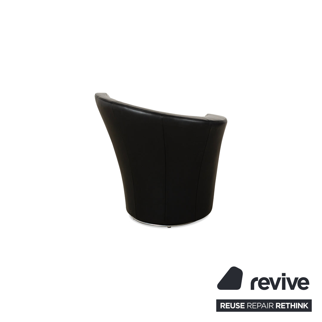 Bretz EVES ISLAND Leather Armchair Set Black