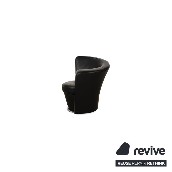 Bretz EVES ISLAND Leather Armchair Set Black