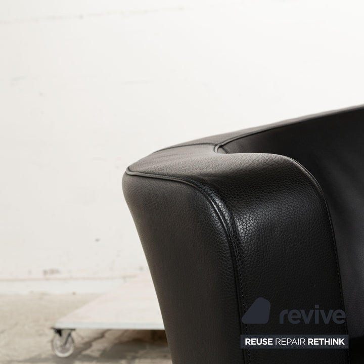 Bretz EVES ISLAND Leather Armchair Black