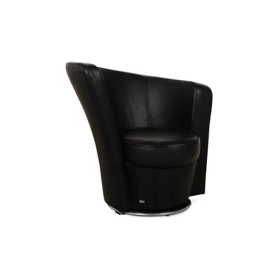 Bretz EVES ISLAND Leather Armchair Black